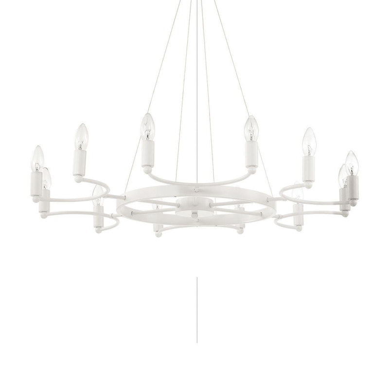 Подвесная люстра Ideal Lux Space SP12 Bianco 165080