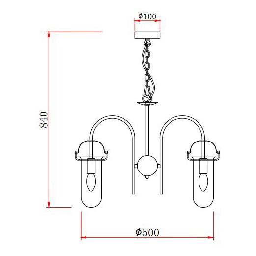 Подвесная люстра Rivoli Aleksa 4059-205 Б0047321