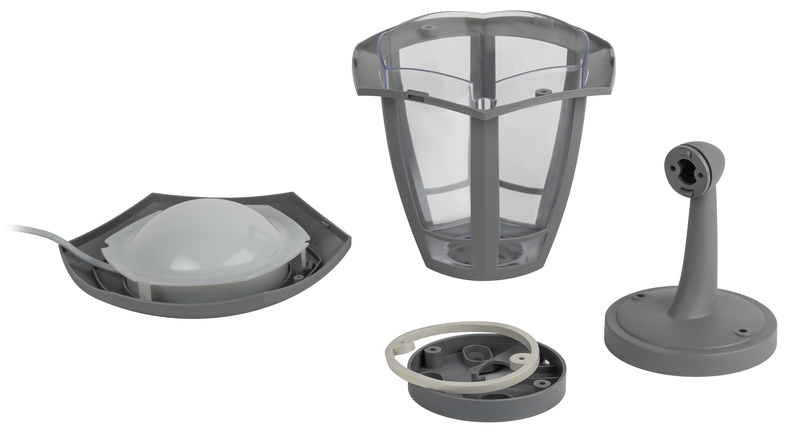 Уличный настенный светильник Эра ДБУ 07-8-005 У1 «Дели 1» серый Б0057513