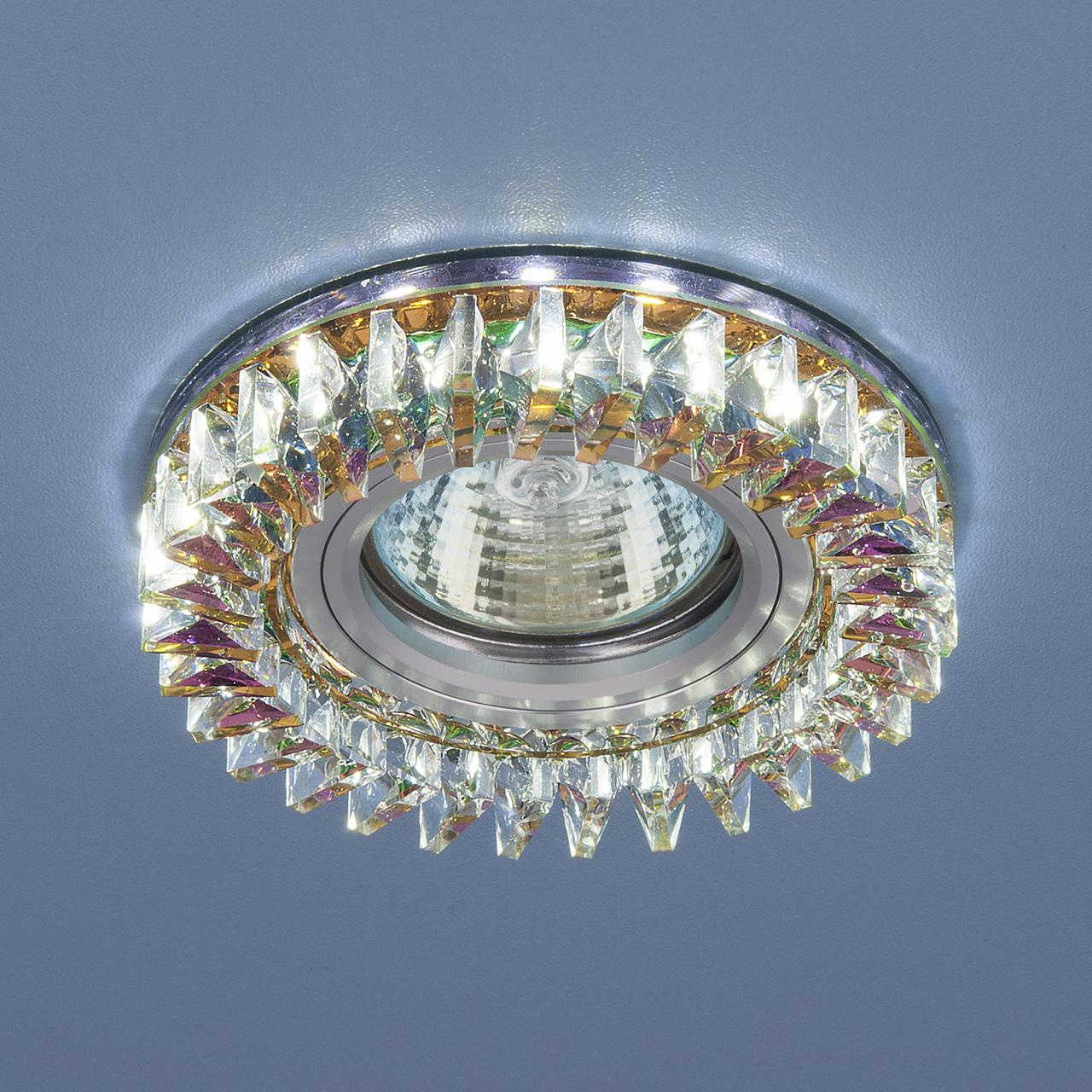 Встраиваемый светильник Elektrostandard 2216 MR16 MLT/CH мульти/хром 4690389126178