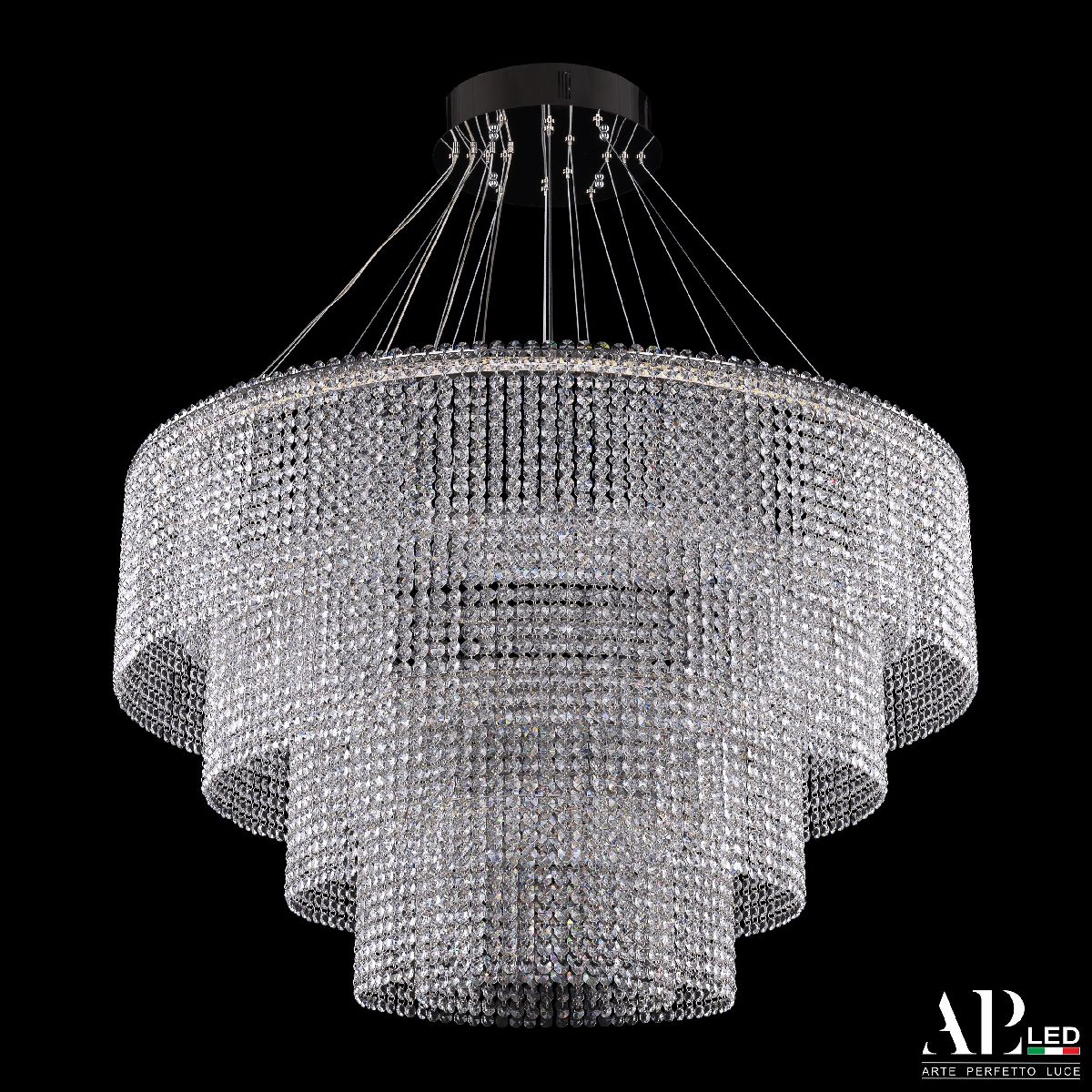 Каскадная люстра Arte Perfetto Luce Sicilia SH02.93.4D.A.Ni.4000.INT