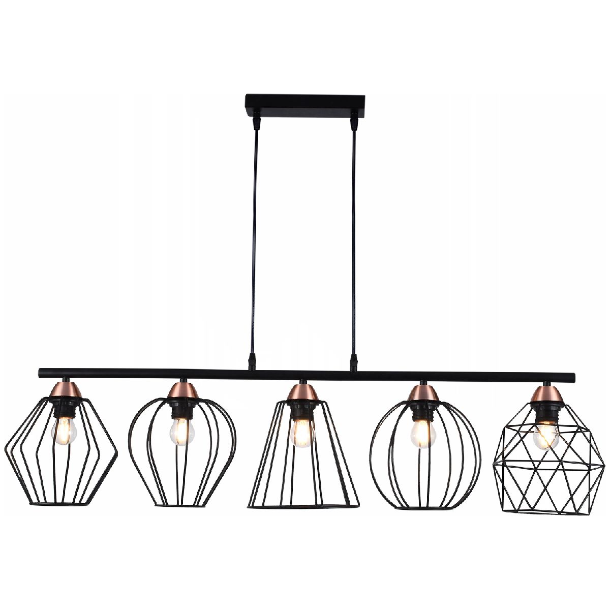 Подвесная люстра Illumico IL2001-5LL-05 BK ROSE GD