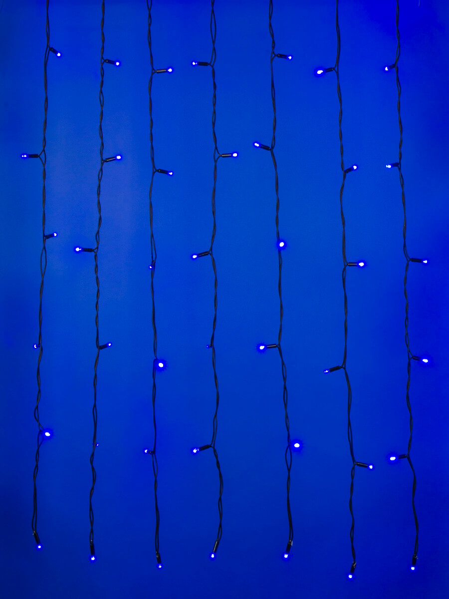 Уличная светодиодная гирлянда Uniel занавес (UL-00003936) синий ULD-C2030-240/TBK Blue IP67