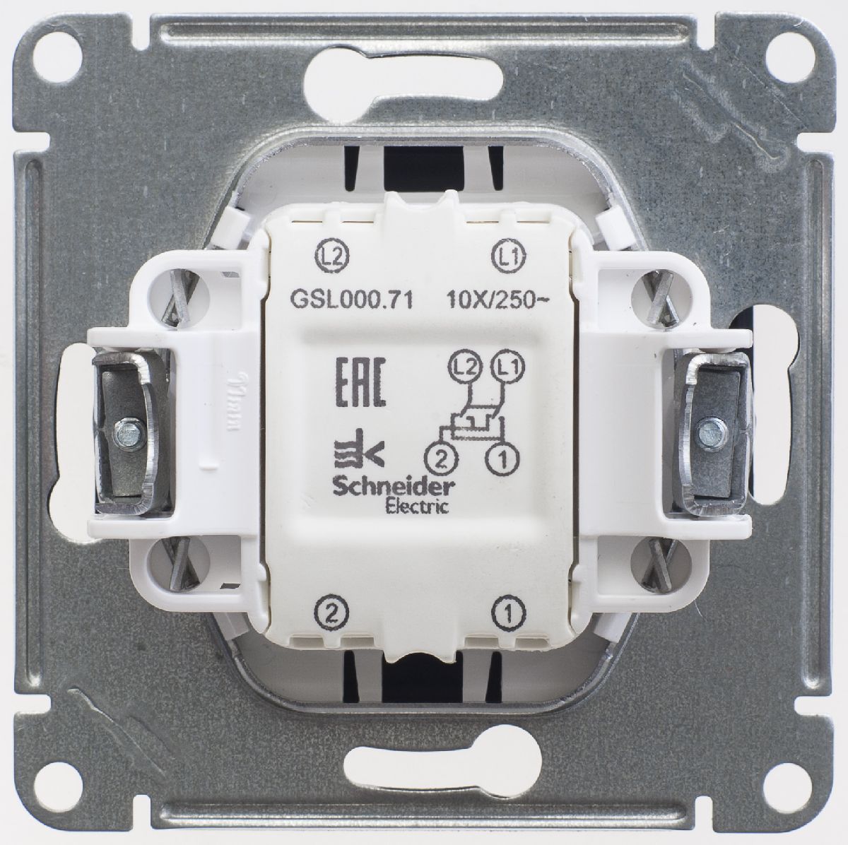 Переключатель перекрестный, сх.7, 10АХ Systeme Electric Glossa Антрацит GSL000771
