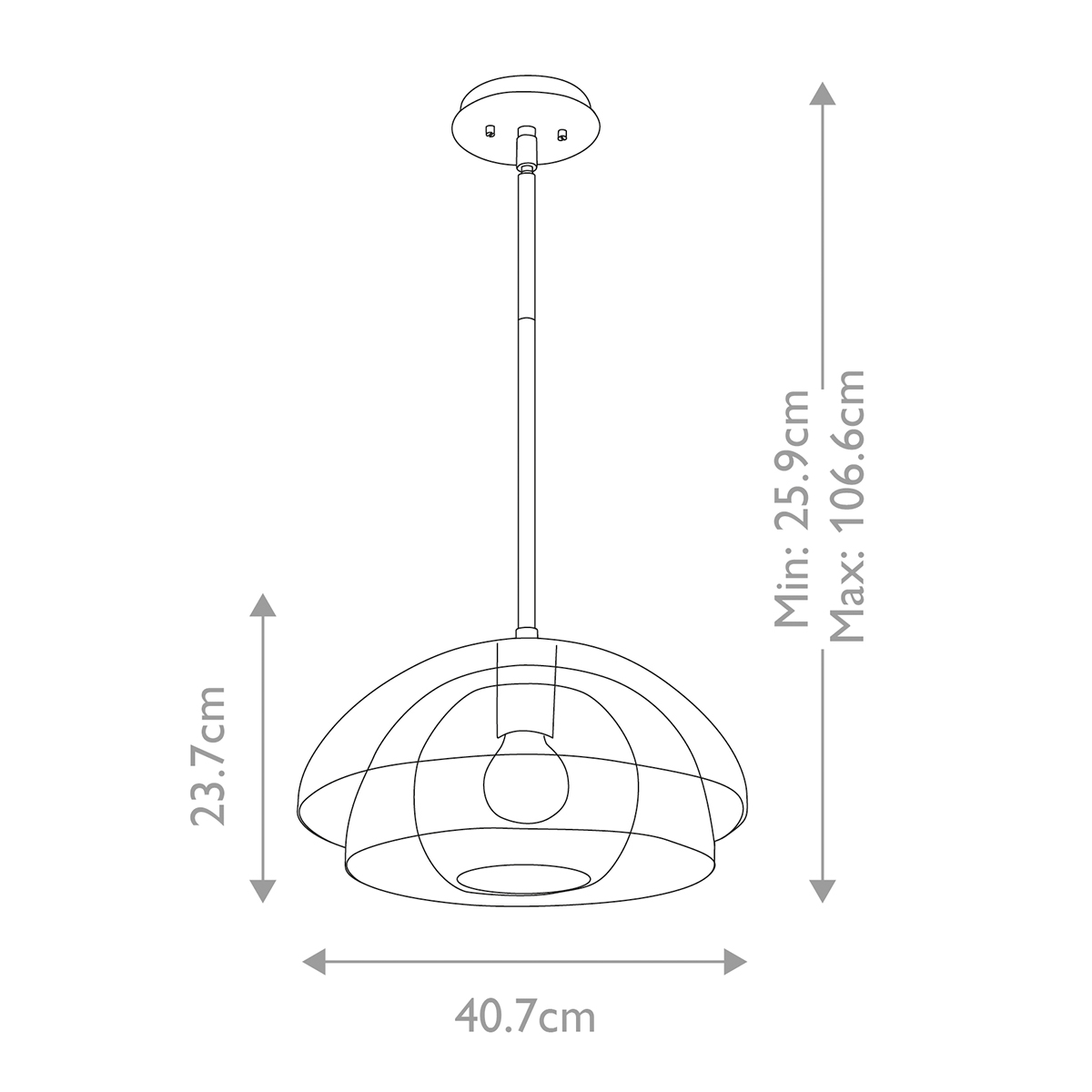 Подвесной светильник Hinkley Lotus QN-LOTUS-P-HBR