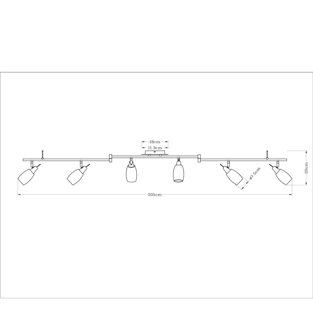 Трековая система Arte Lamp A4590PL-6SS