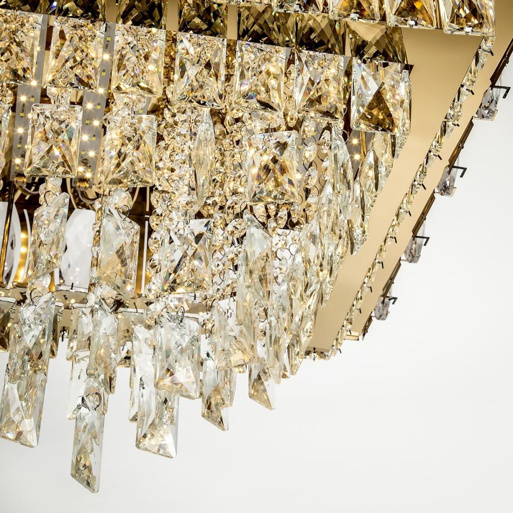 Потолочная люстра LED4U L9438-500-500 GD с УД