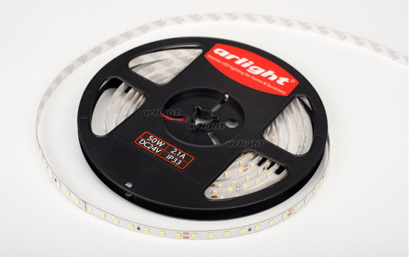 Светодиодная лента Arlight RT 2-5000 24V White6000 1.6x (2835, 490 LED, PRO) 019913(B)