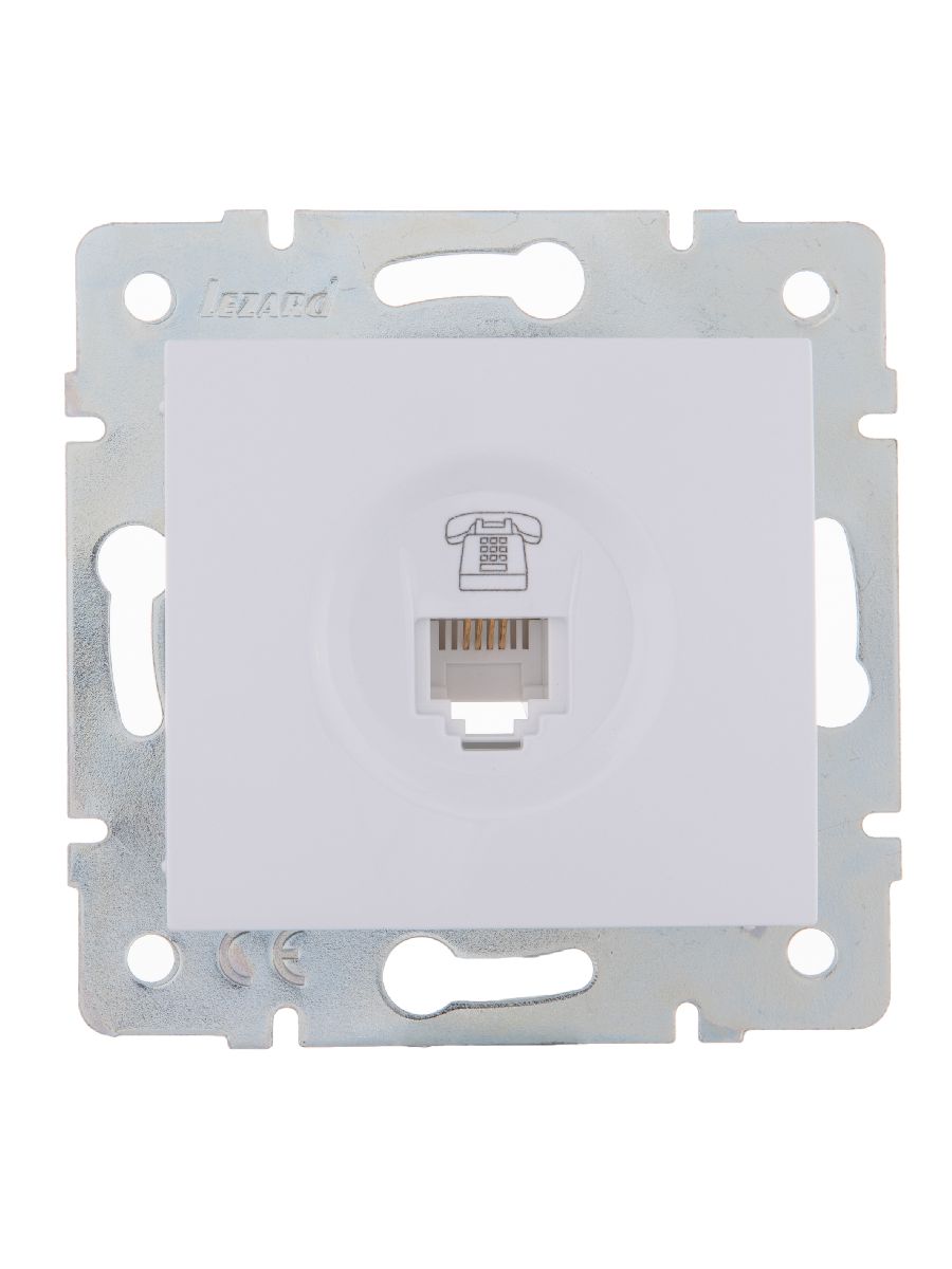 Розетка телефонная евро Lezard Karina 707-0288-137