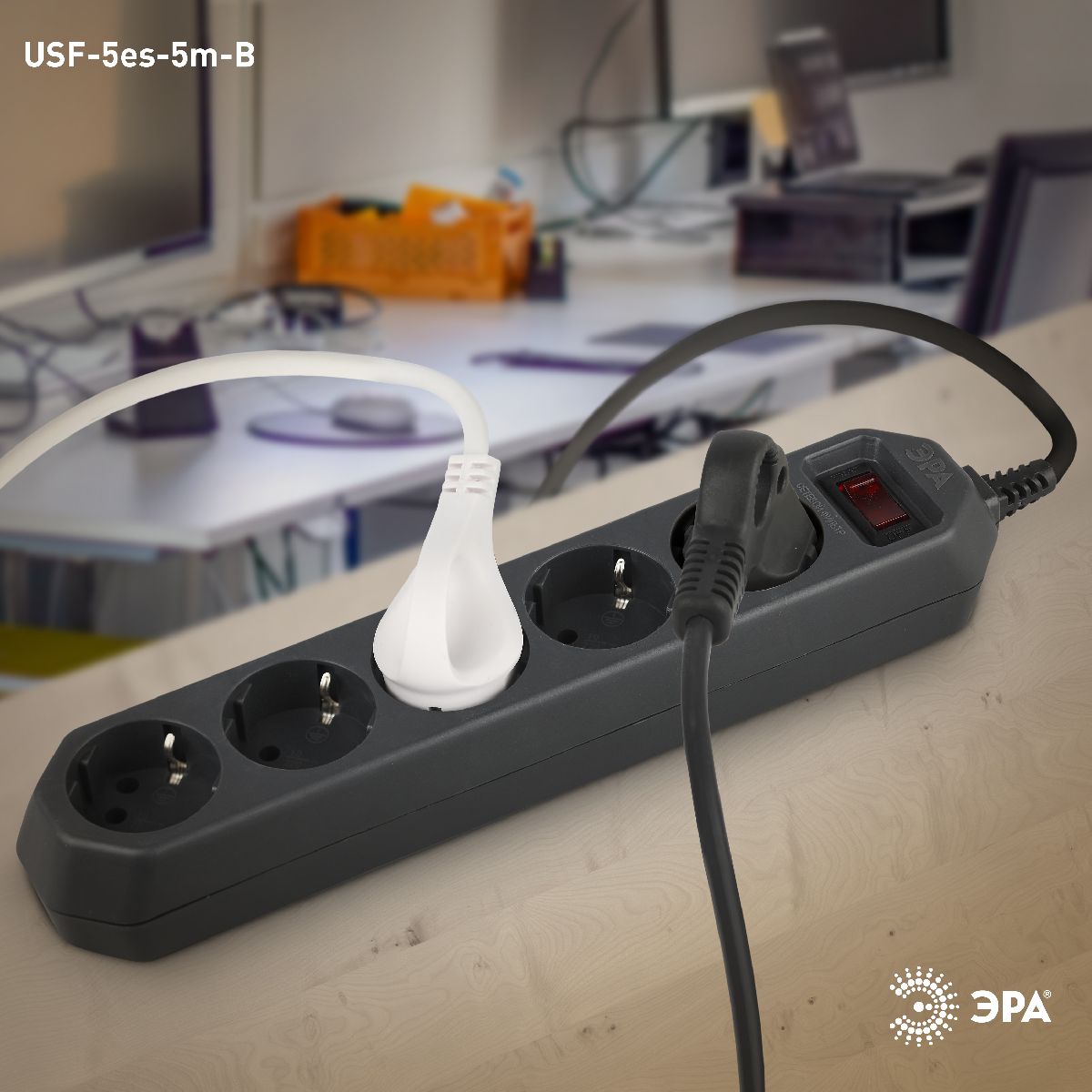 Сетевой фильтр Эра USF-5es-5m-B Б0019737