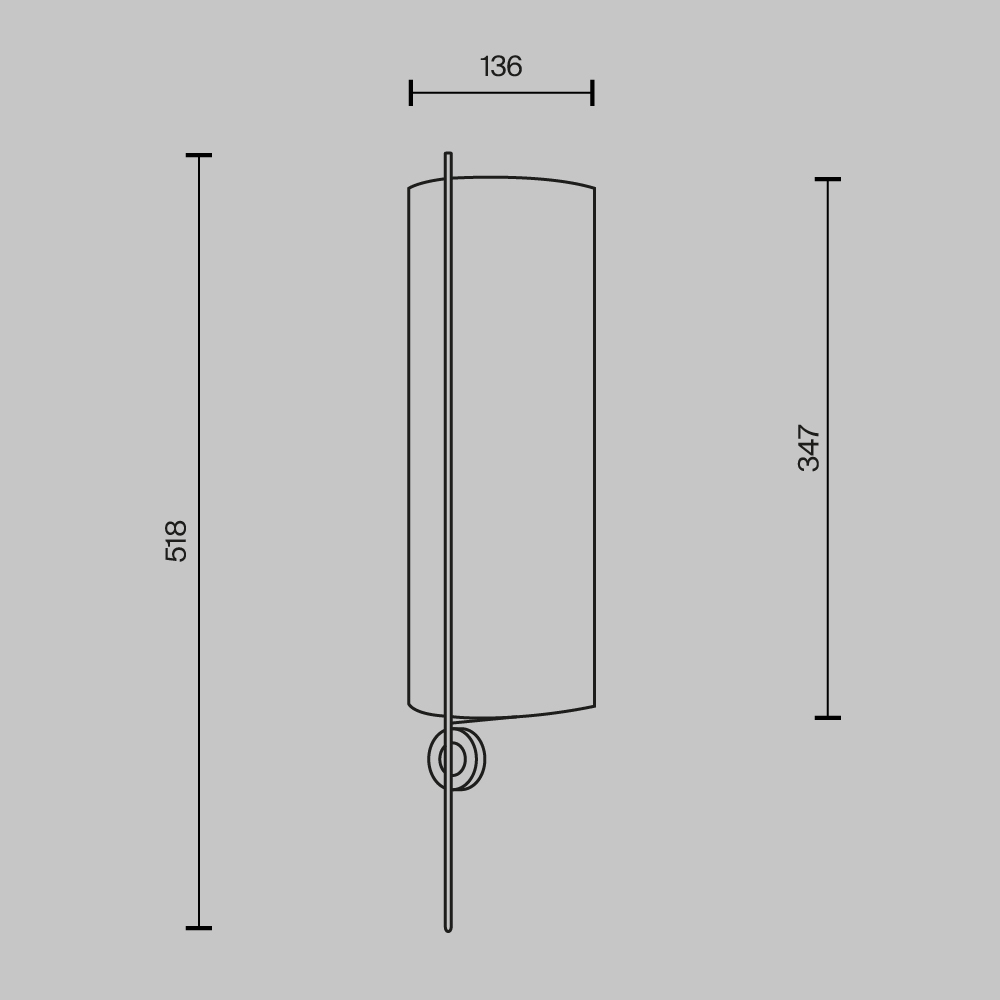 Настенный светильник Maytoni Glamping MOD437WL-02BG1