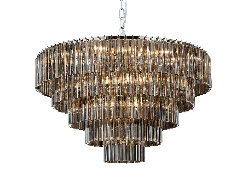 Подвесная люстра Newport 8708+17/C fume М0065973