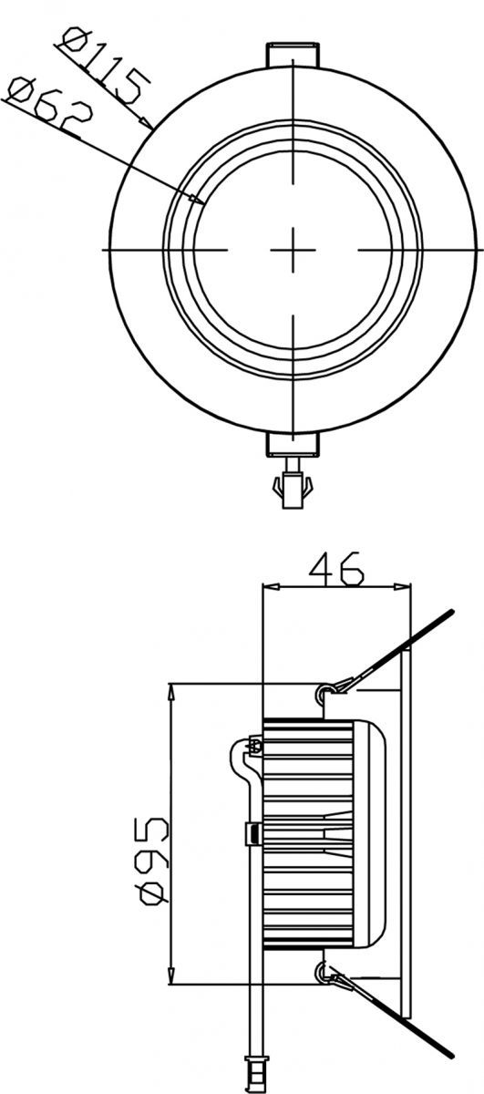 Встраиваемый светильник Deko-Light COB-95 565309