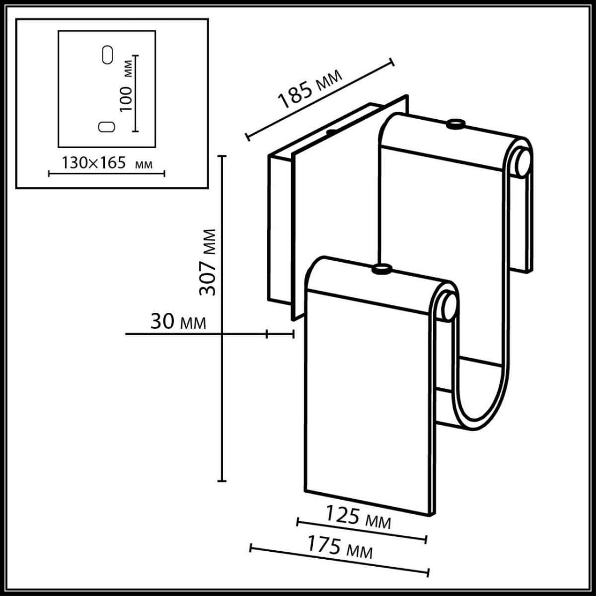 Настенный светильник Odeon Light L-Vision Flow 5105/11WL