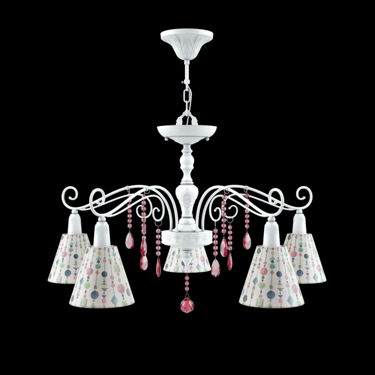 Подвесная люстра Lamp4you Provence E4-05-WM-LMP-O-17-CRL-E4-05-PK-DN