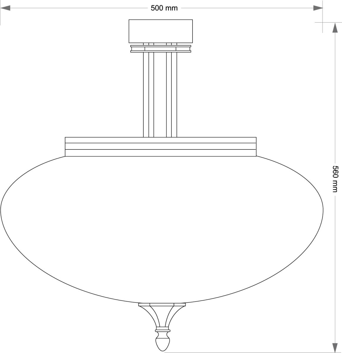 Подвесной светильник Kutek Decor DEC-PL-3 (P)