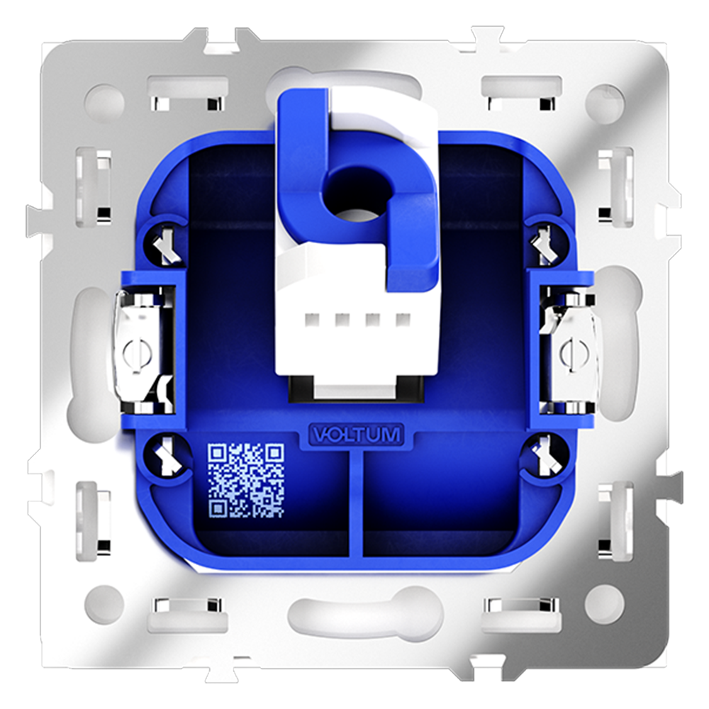 Розетка компьютерная Voltum S70 VLS060101 (белый глянцевый)