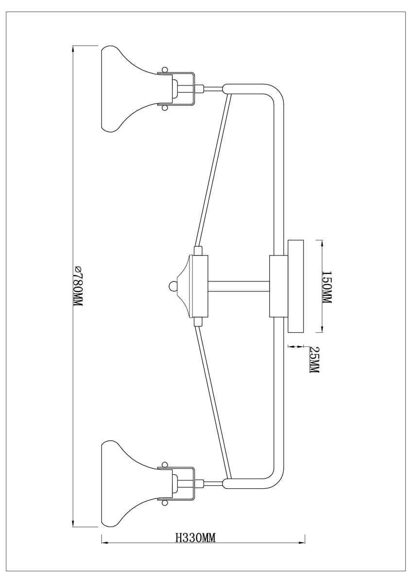 Потолочная люстра Rivoli Scomparsa 3031-305 Б0037676