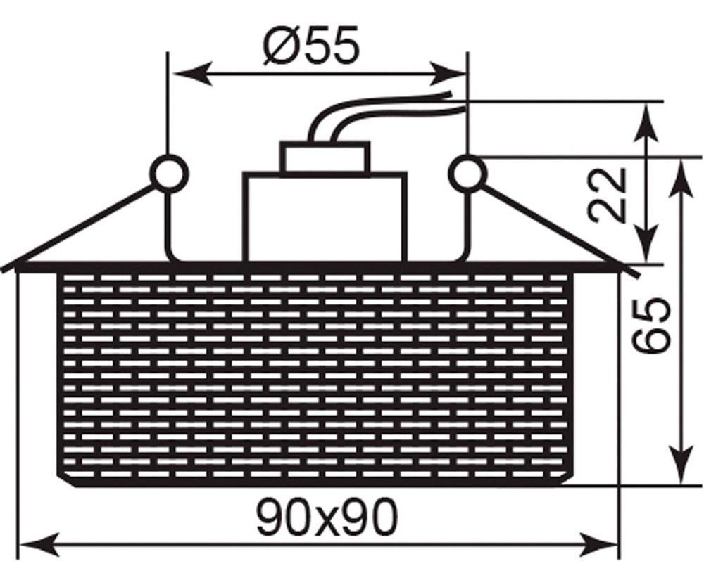 Встраиваемый светильник Feron CD2818 19186