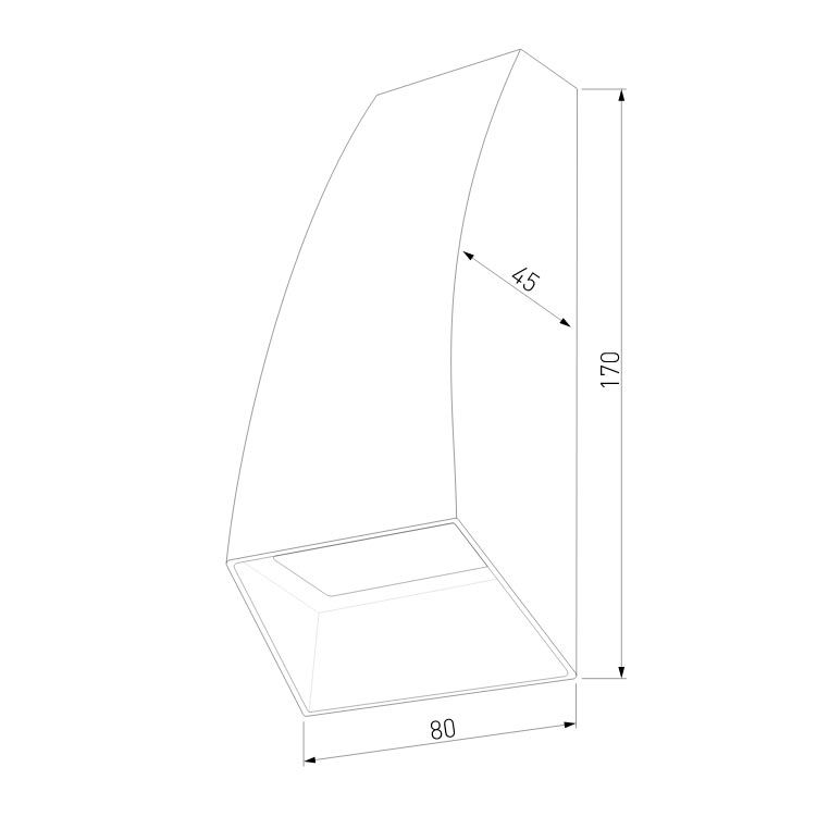 Уличный настенный светильник Elektrostandard Forw 4690389177712