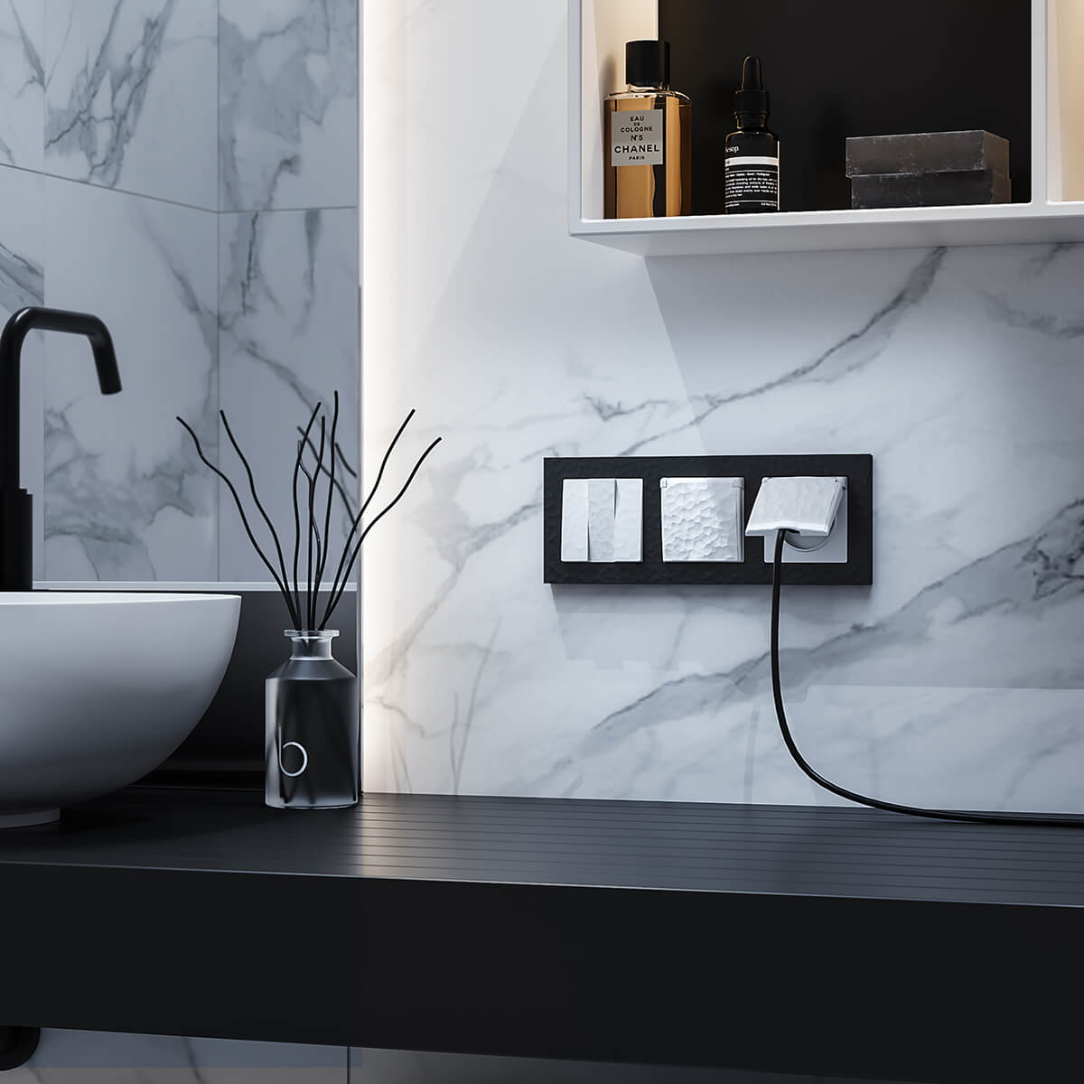 Рамка Werkel Hammer черный 4690389163449