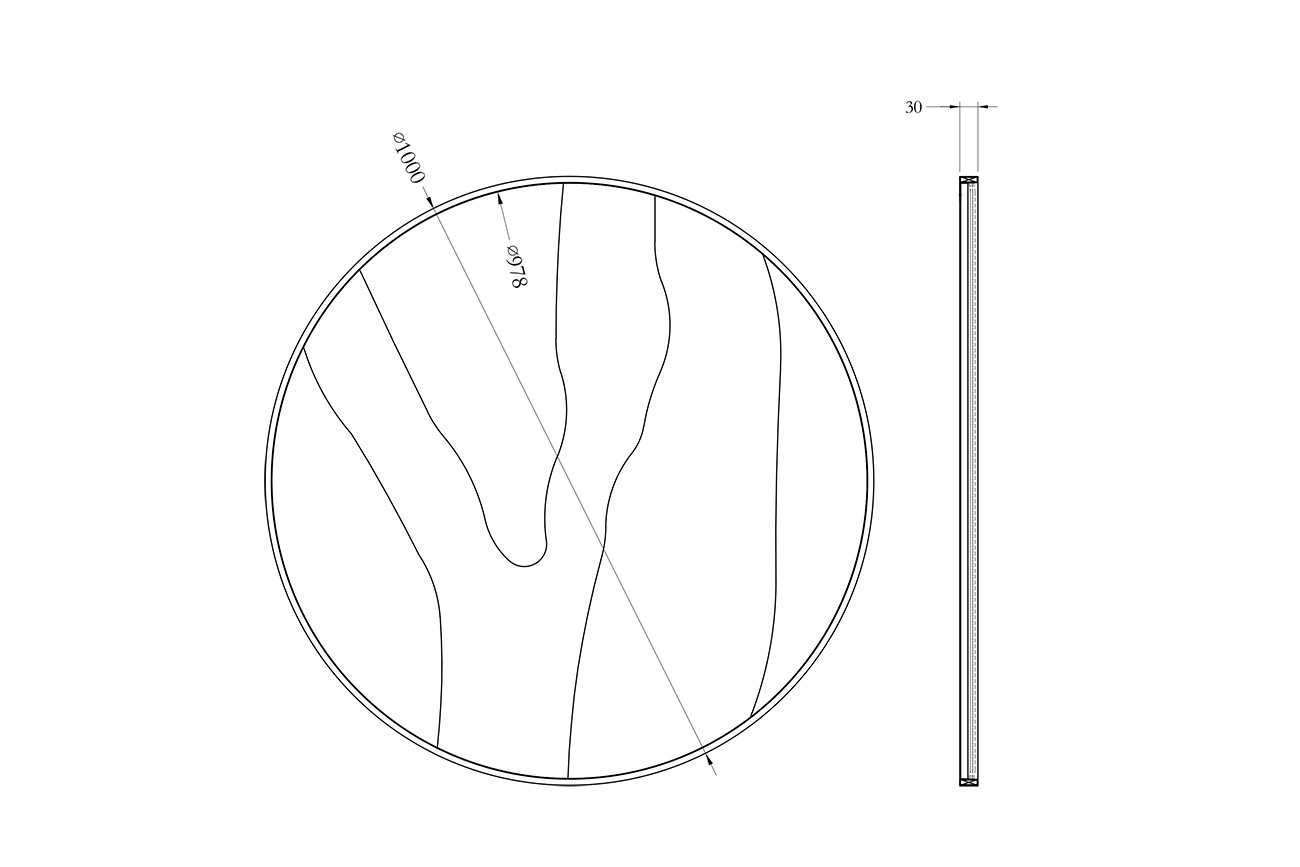 Зеркало Garda Decor KFG208