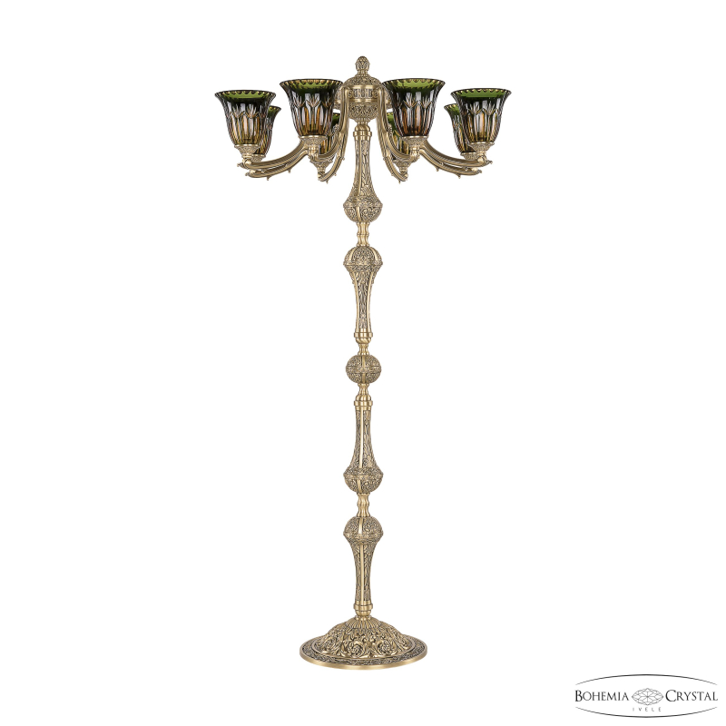 Торшер Bohemia Ivele Crystal Verona 72009T/8/210 FP P2 U Amber-Green/H-1I