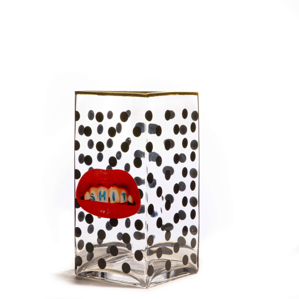 Ваза Shit Pois Big Seletti Toiletpaper Glass Vase 14150