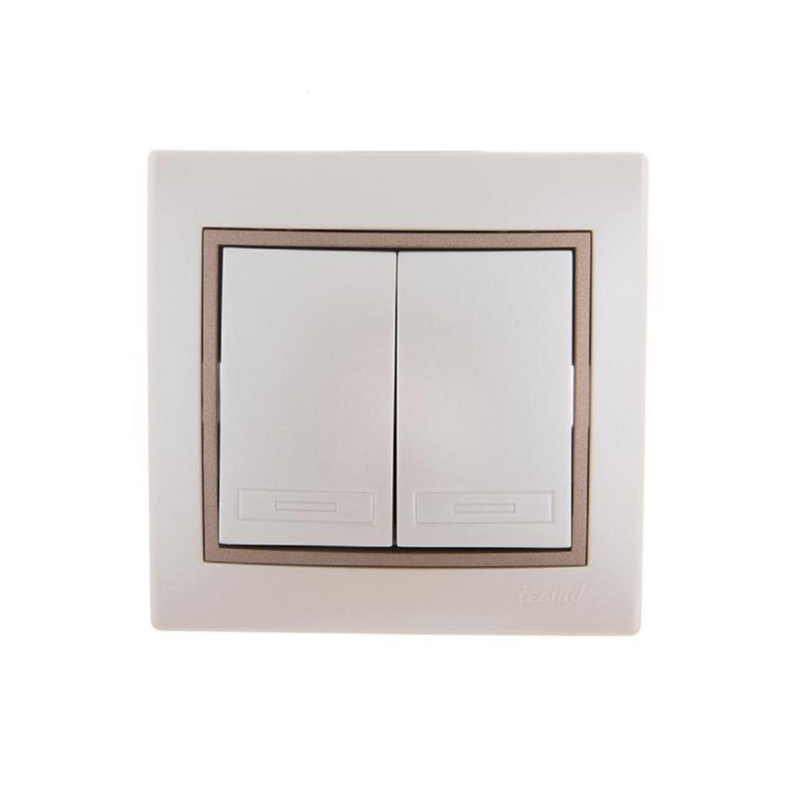Выключатель проходной двойной Lezard Mira 701-3031-106
