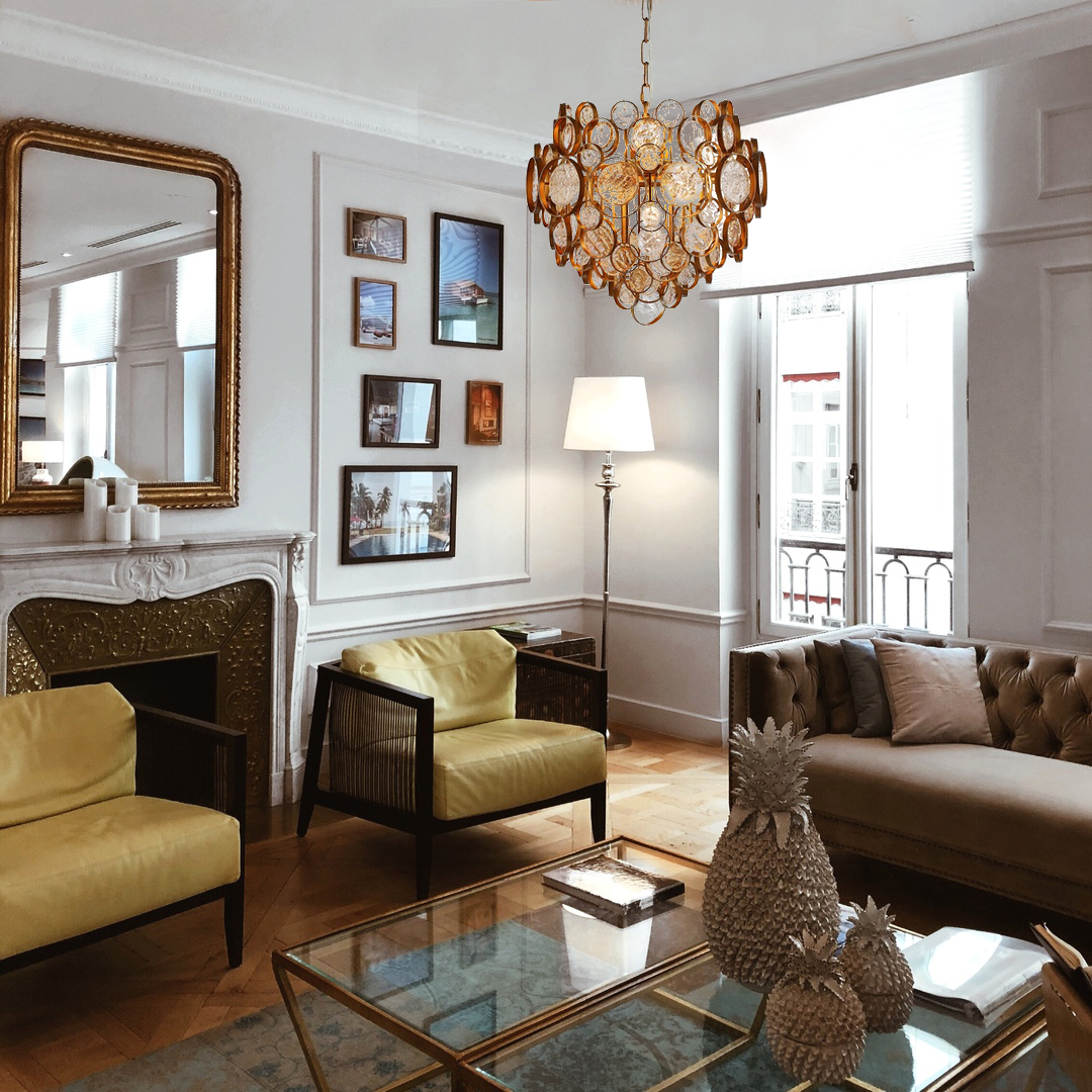 Подвесной светильник Crystal Lux Deseo SP6 D460 Gold