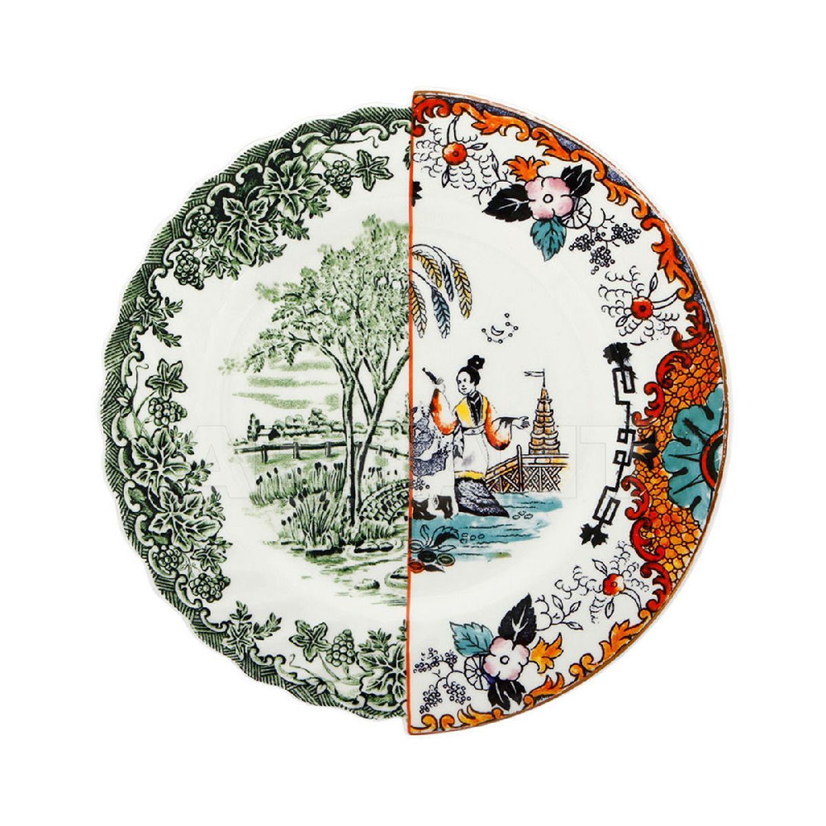 Тарелка фарфоровая Seletti Hybrid Ipazia 09722