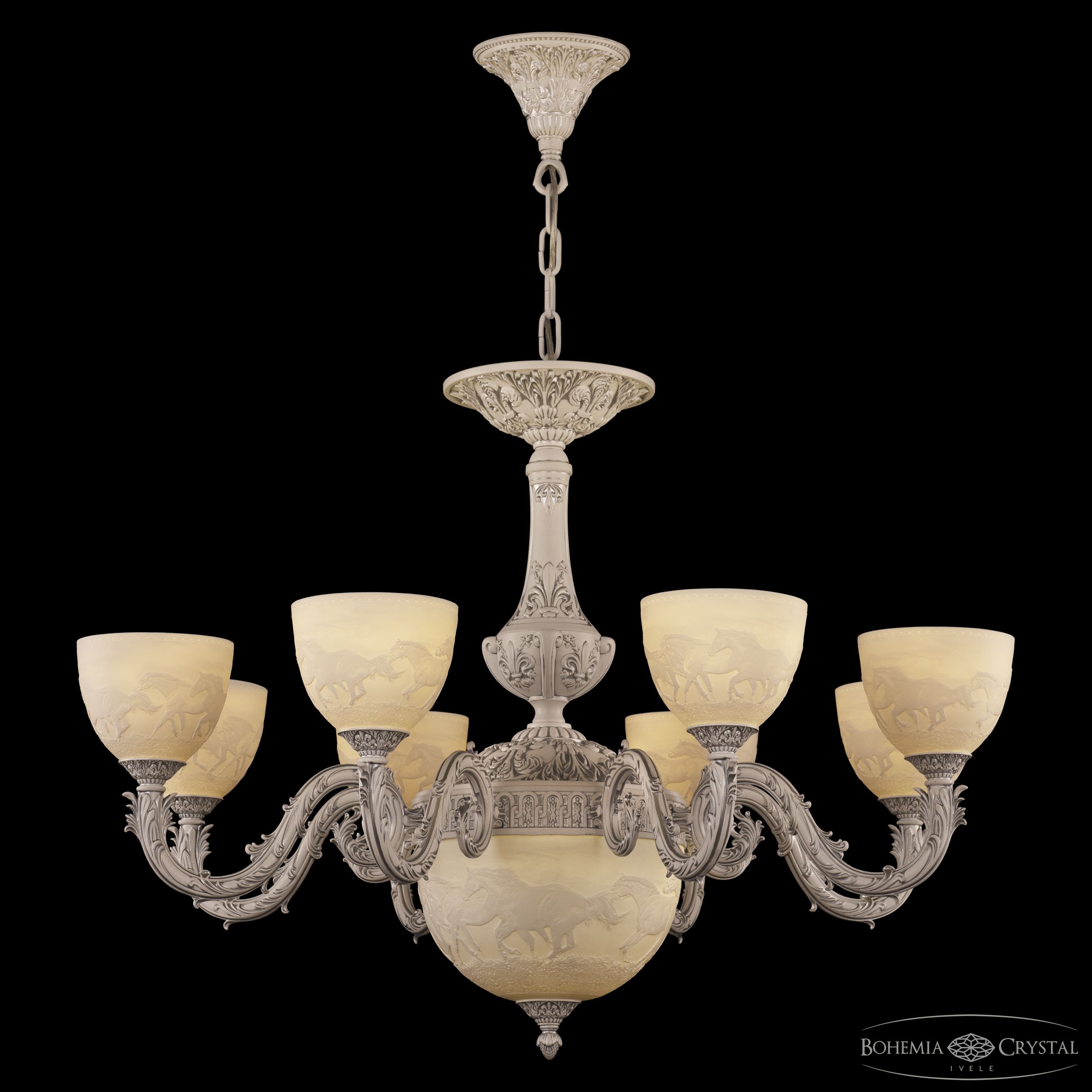 Подвесная люстра Bohemia Ivele Crystal AL79101P/8/250 WMN P1 U Horse