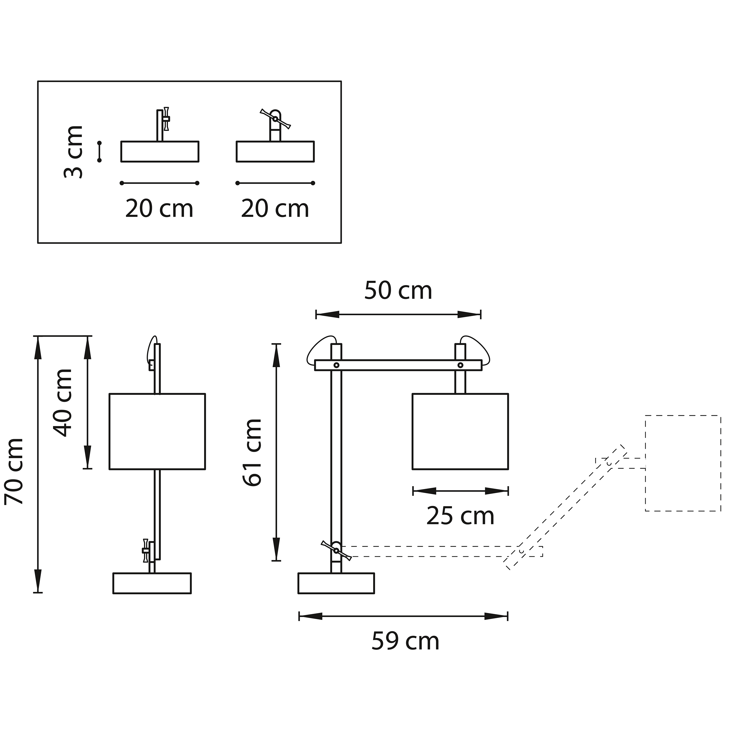 Настольная лампа Lightstar Meccano 766919