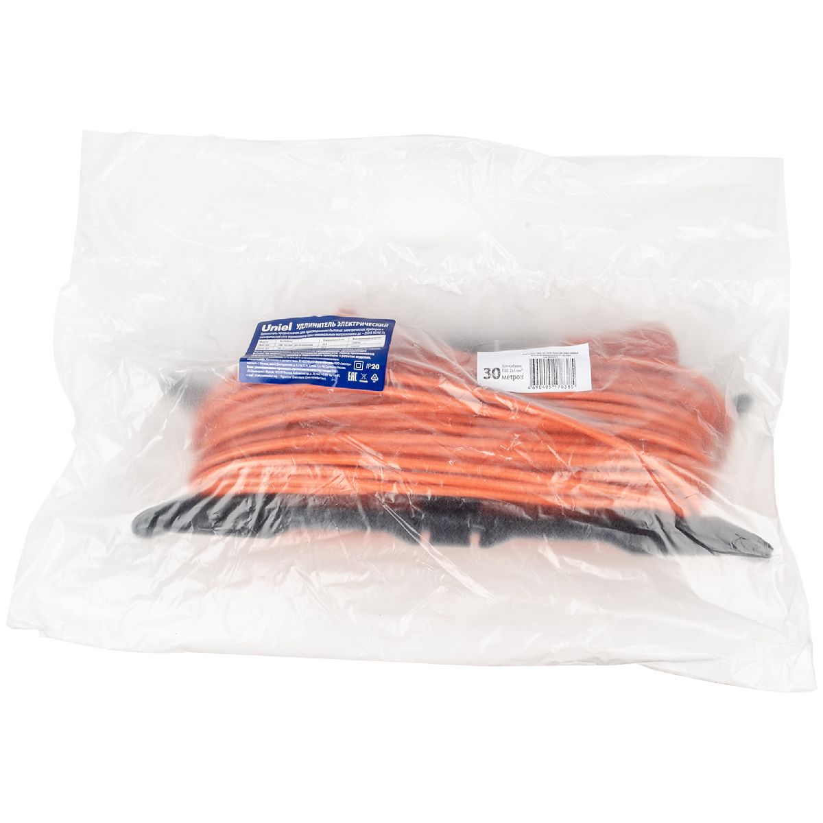 Удлинитель Uniel YX10-101 /UCK-1N/2x1,00/30M/F ORANGE UL-00010801