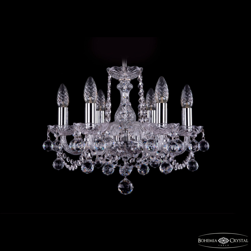 Подвесная люстра Bohemia Ivele Crystal 1402/6/141 Ni Balls