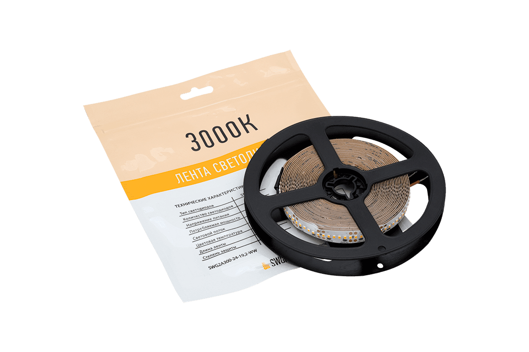 Светодиодная лента SWG SWG2A300-24-19.2-WW 003604