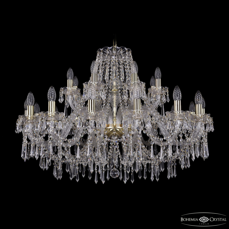 Подвесная люстра Bohemia Ivele Crystal 1403/16+8/360 G