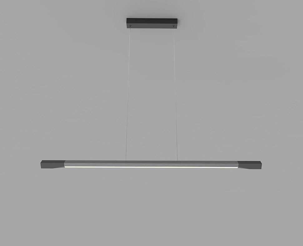 Линейный подвесной светильник Italline IT013-6020 black/silver 3000K