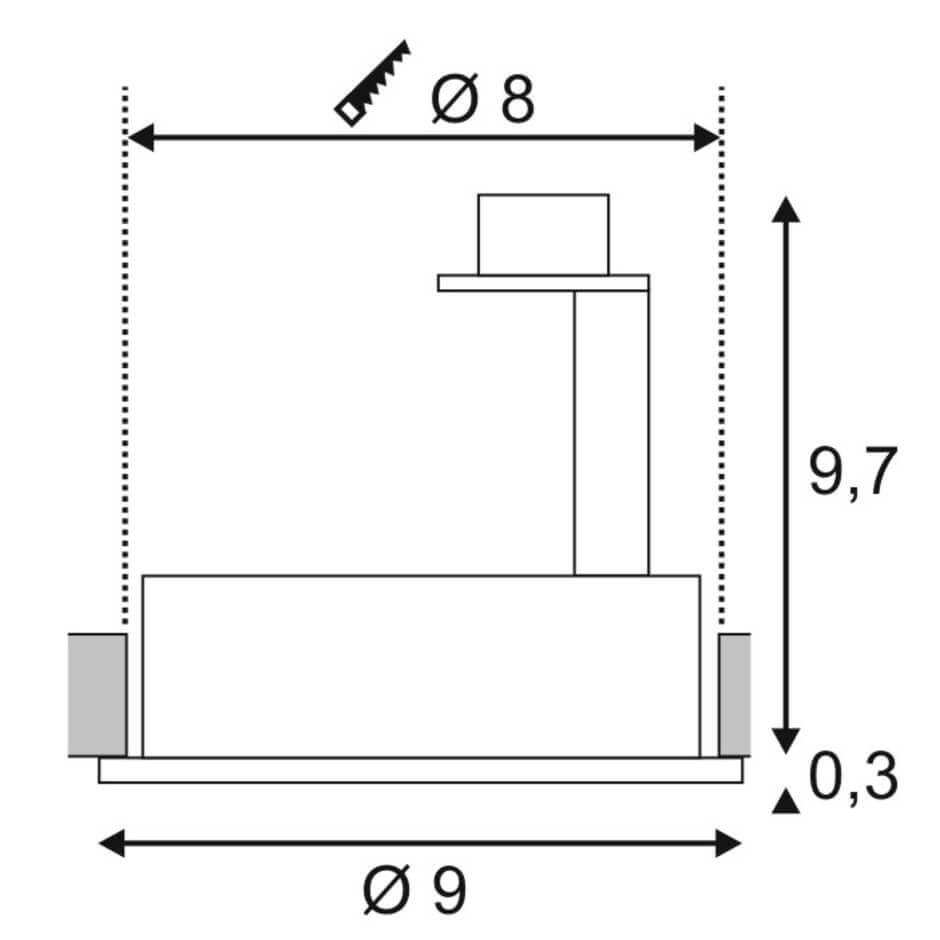 Встраиваемый светильник SLV New Tria Round 113520