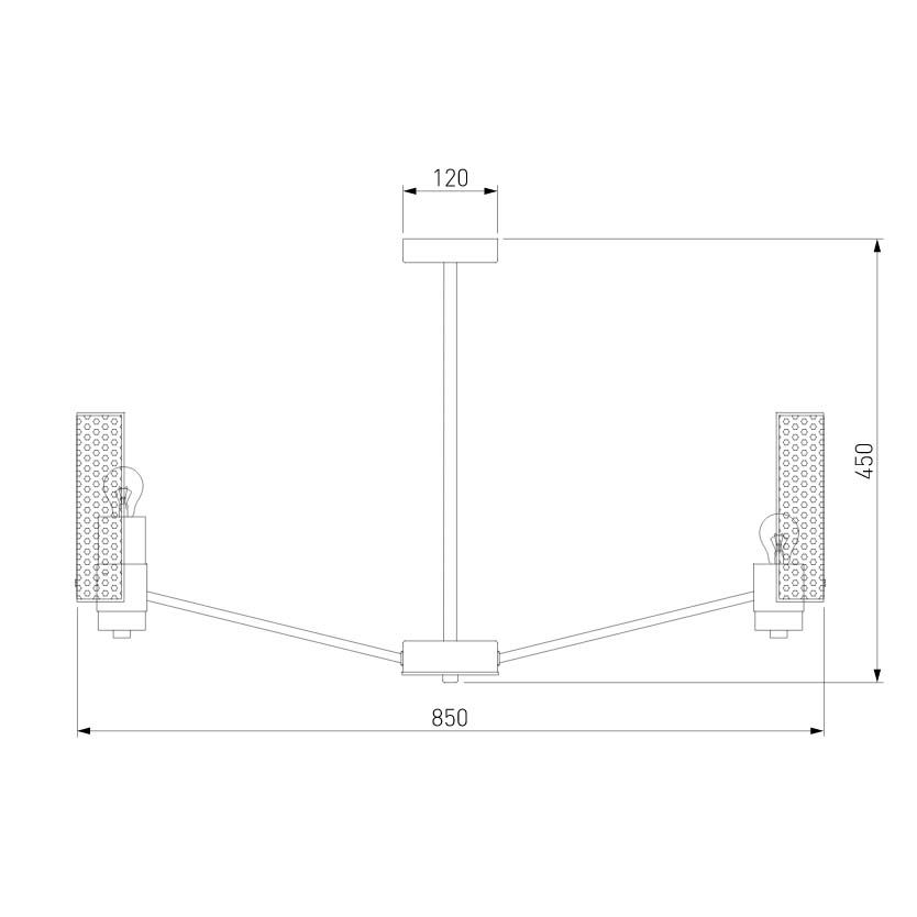 Люстра на штанге Eurosvet Grino 70139/8 никель