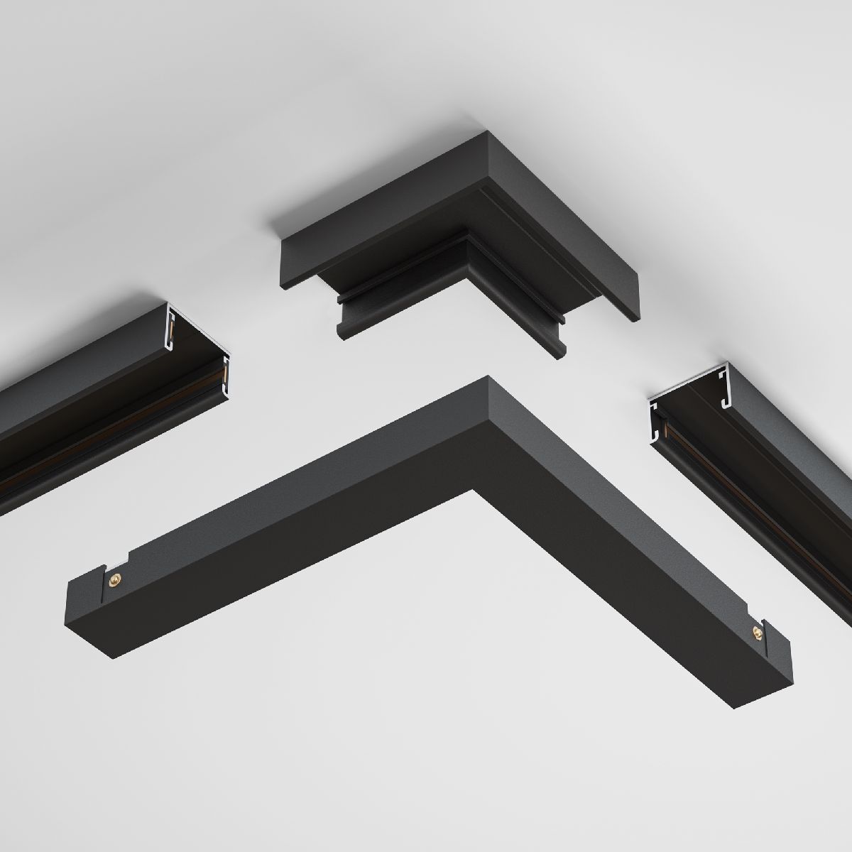 Коннектор угловой накладной Maytoni Basity TRA172CL-11B