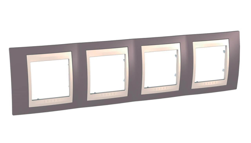 Рамка 4-постовая Schneider Electric Unica Хамелеон MGU6.008.576