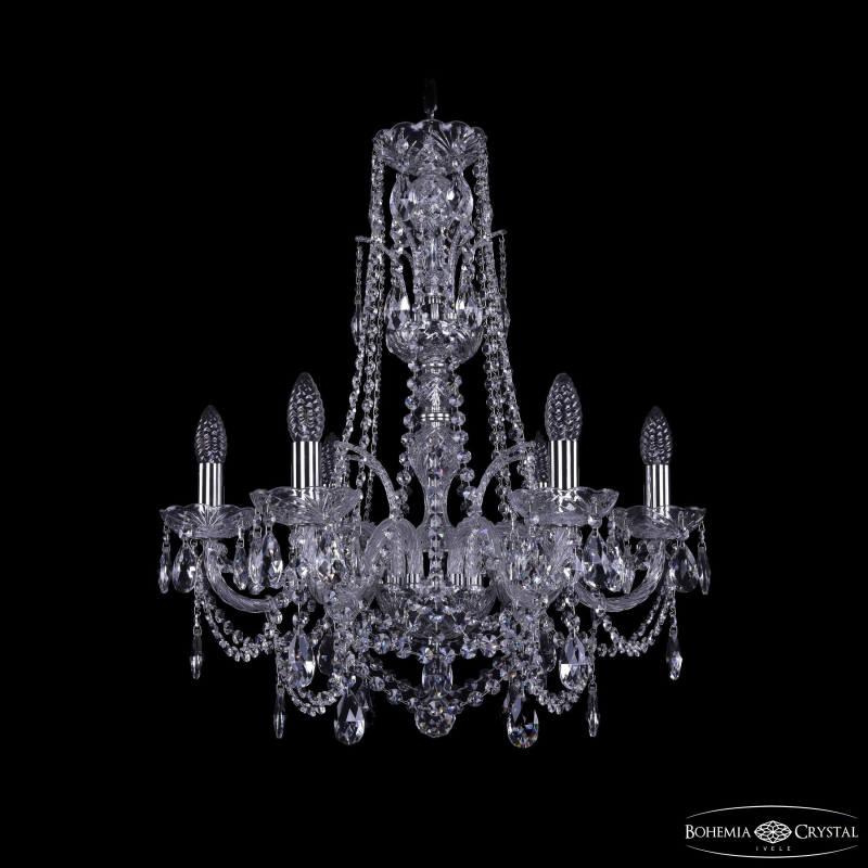 Подвесная люстра Bohemia Ivele Crystal 1411/6/195/XL-63 Ni