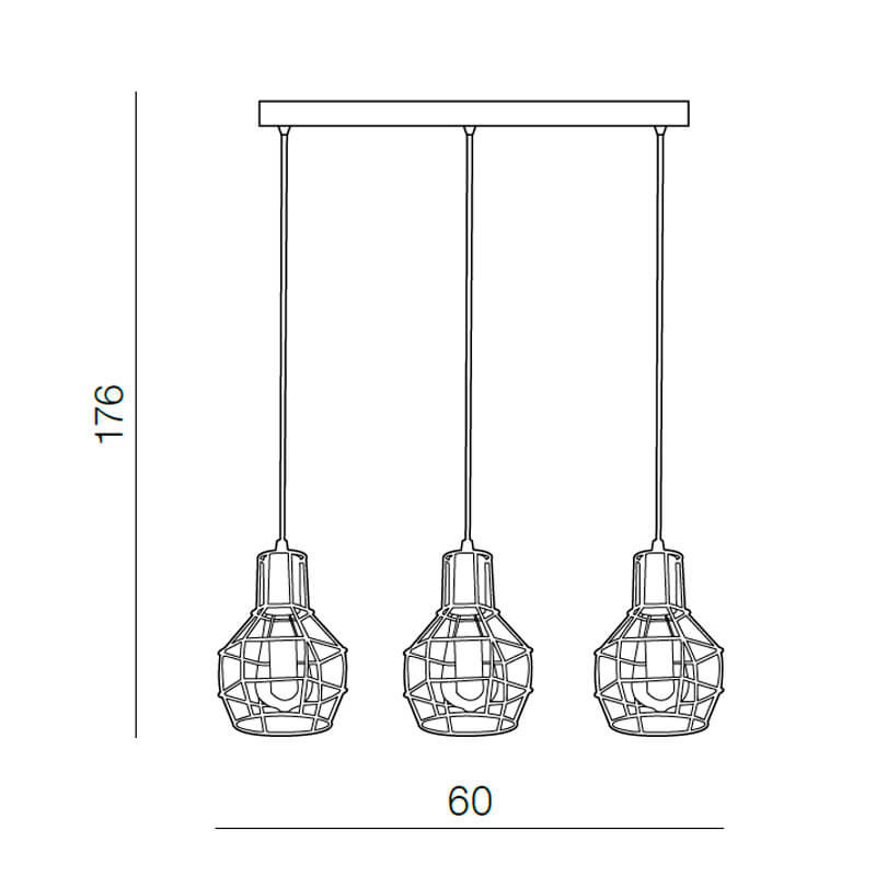 Подвесной светильник Azzardo Carron 3 line AZ2141