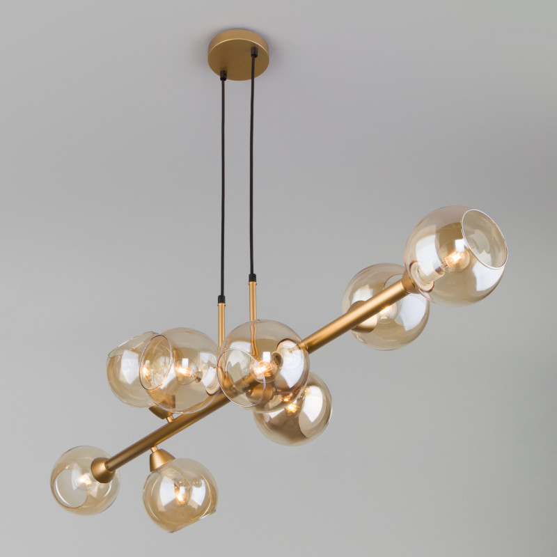 Подвесная люстра Eurosvet 70113/8 янтарный Smart a047076