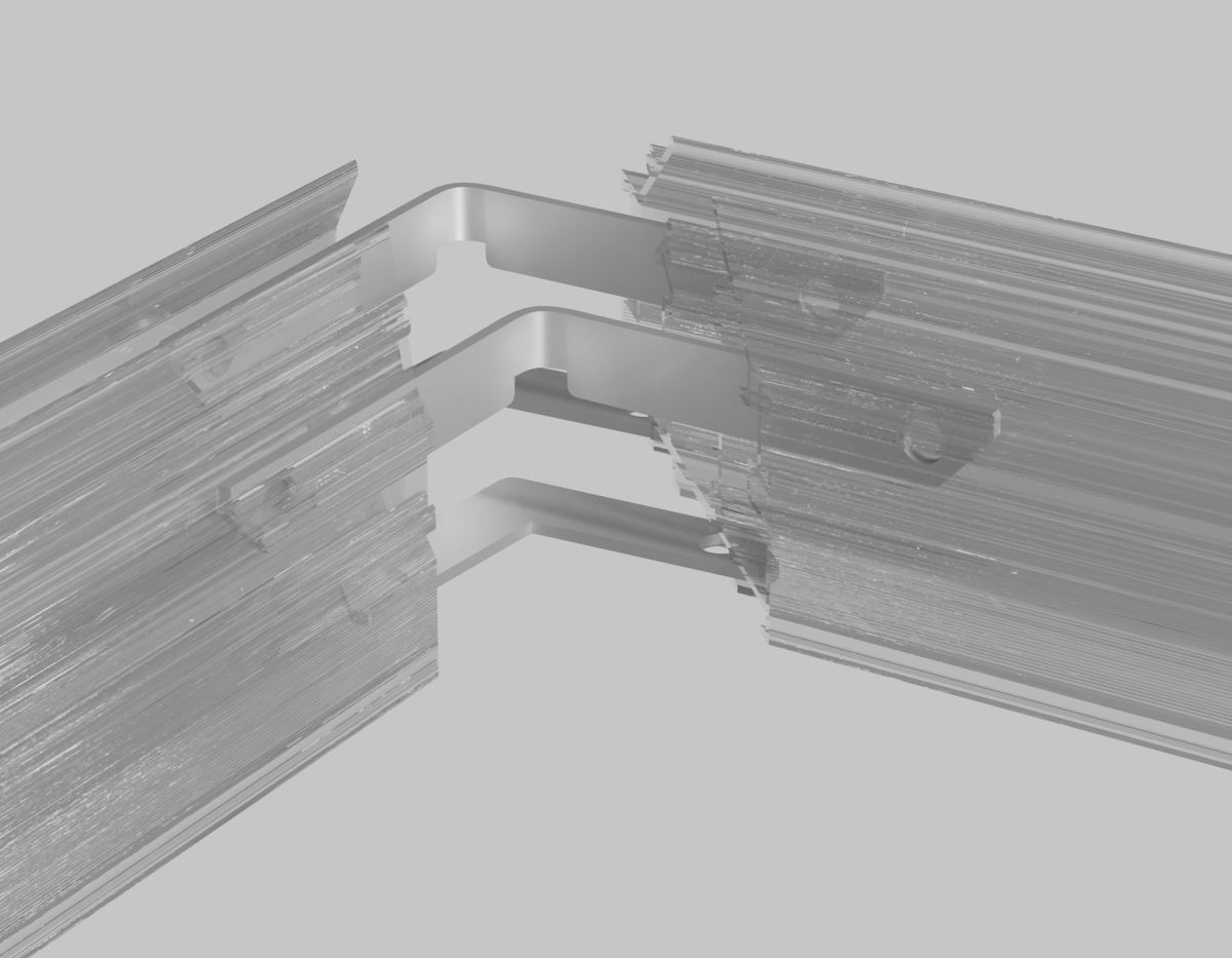 Комплект угловых вертикальных и горизонтальных соединителей 90 для магнитного шинопровода 4шт Ambrella Light Track System GL2015