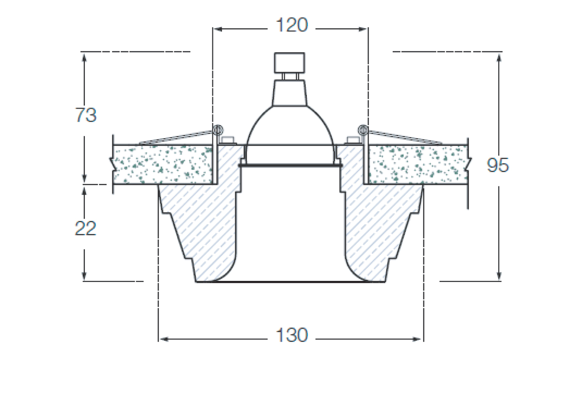 Встраиваемый светильник Donolux Decoro DL217G/2