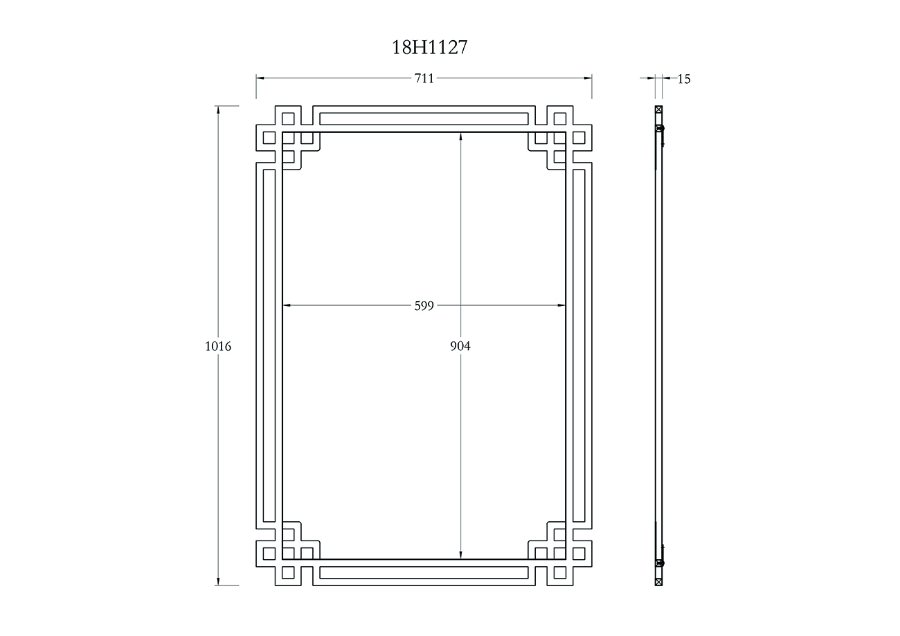 Зеркало Garda Decor KFE1270