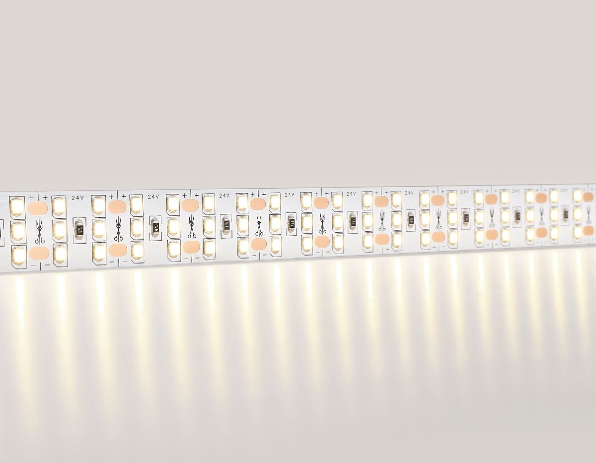 Светодиодная лента трехрядная Ambrella Light LED Strip 24В 2835 26Вт/м 3000K 5м IP20 GS3901