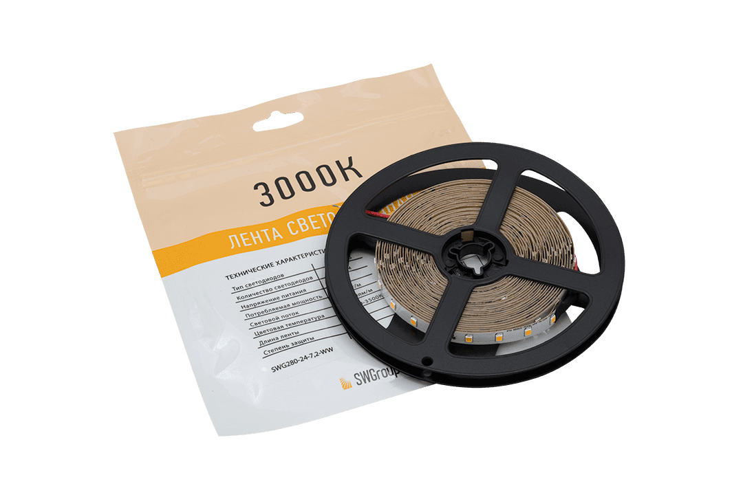 Светодиодная лента SWG SWG2P80-24-7.2-WW 003596